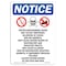 Signmission OSHA Notice Sign, 14" Height Rigid Plastic, Diethylenetriamine Sign With Symbol, Portrait OS-NS-P-1014-V-11023 - alternate 1